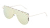 Solid One Piece Flat Lens Rose Gold Wholesale Bulk Sunglasses