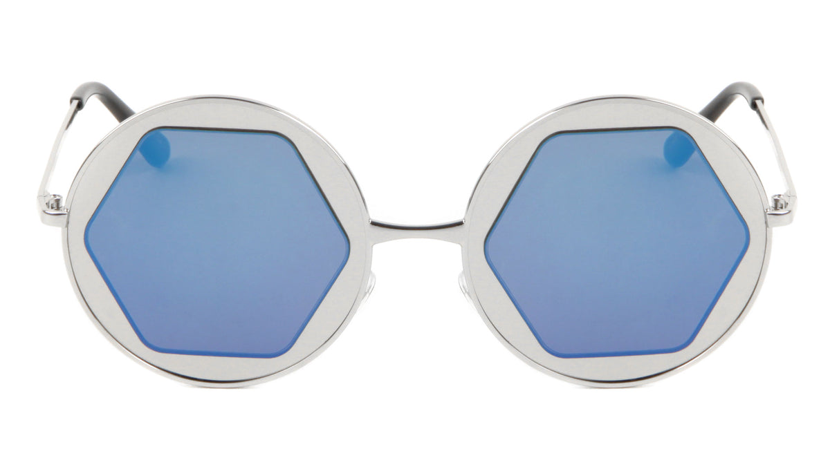 Round Flat Hexagon Wholesale Bulk Sunglasses