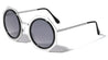 Round Octagon Flat Rim Color Mirror Wholesale Sunglasses