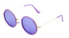 Round Octagon Flat Color Lens Wholesale Bulk Sunglasses