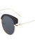 Retro Brow Flat Color Mirror Wholesale Sunglasses