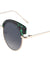 Retro Brow Flat Color Mirror Wholesale Sunglasses