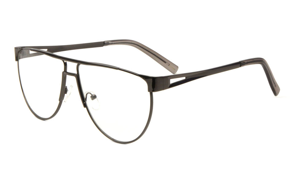 Clear Flat Lens Aviators Wholesale Bulk Glasses
