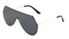 Rimless Solid One Piece Lens Wholesale Bulk Sunglasses
