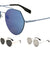 Angled Corner Color Mirror Aviators Wholesale Sunglasses