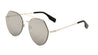 Angled Corner Color Mirror Aviators Wholesale Sunglasses