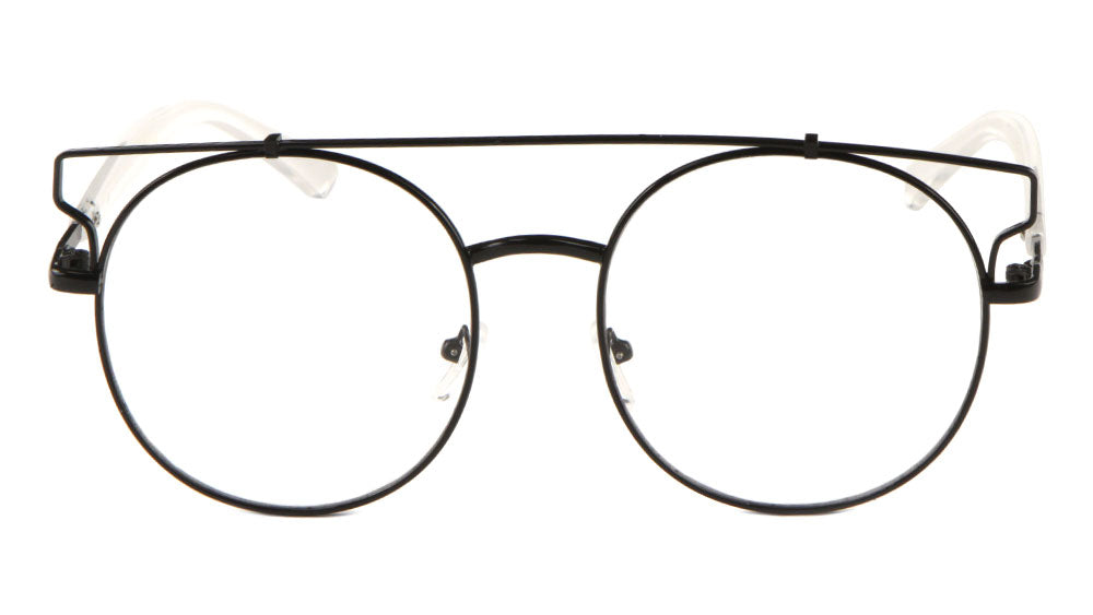 Retro Top Bar Clear Lens Wholesale Bulk Glasses