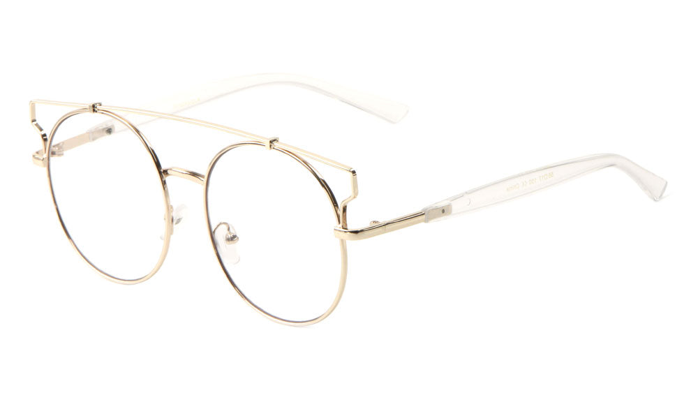 Retro Top Bar Clear Lens Wholesale Bulk Glasses