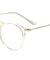 Retro Style Thin Brow Bar Clear Lens Aviators Wholesale Bulk Glasses