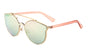 Solid One Piece Color Mirror Retro Style Aviators Bulk Sunglasses
