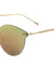 Rimless Solid One Piece Retro Color Mirror Bulk Sunglasses