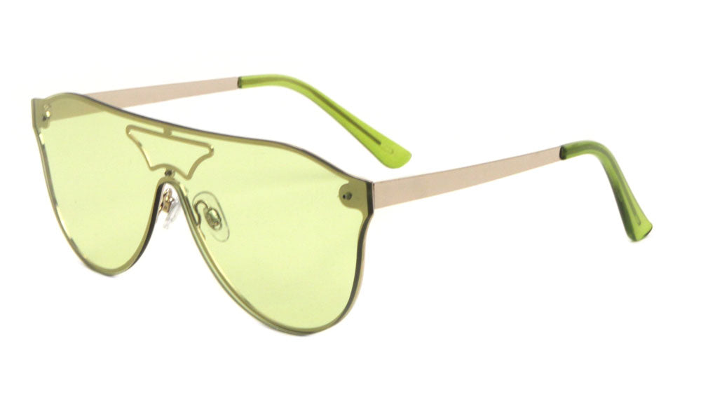 Rimless Solid One Piece Lens Wholesale Bulk Sunglasses