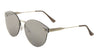 Rimless Retro Style Flat Color Mirror Bulk Sunglasses
