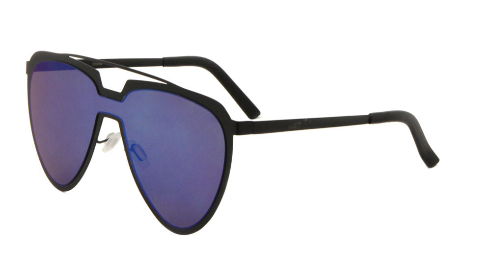 Solid One Piece Color Mirror Lens Wholesale Bulk Sunglasses