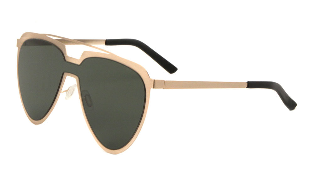 Solid One Piece Color Mirror Lens Wholesale Bulk Sunglasses