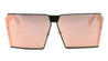 Squared Flat Color Mirror Wholesale Bulk Sunglasses