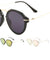 Retro Bridgeless Keyhole Fashion Wholesale Sunglasses