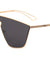 Relief Solid One Piece Lens Fashion Wholesale Sunglasses
