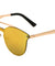 Rimless Retro Aviators Solid One Piece Color Mirror Sunglasses