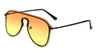 Rimless Solid One Piece Keyhole Nose Oceanic Color Wholesale Bulk Sunglasses