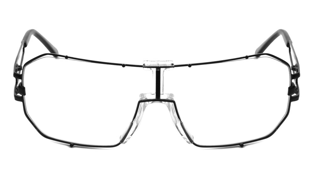 Solid One Piece Metal Accent Clear Lens Wholesale Bulk Glasses