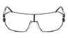 Solid One Piece Metal Accent Clear Lens Wholesale Bulk Glasses