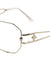 Solid One Piece Metal Accent Clear Lens Wholesale Bulk Glasses