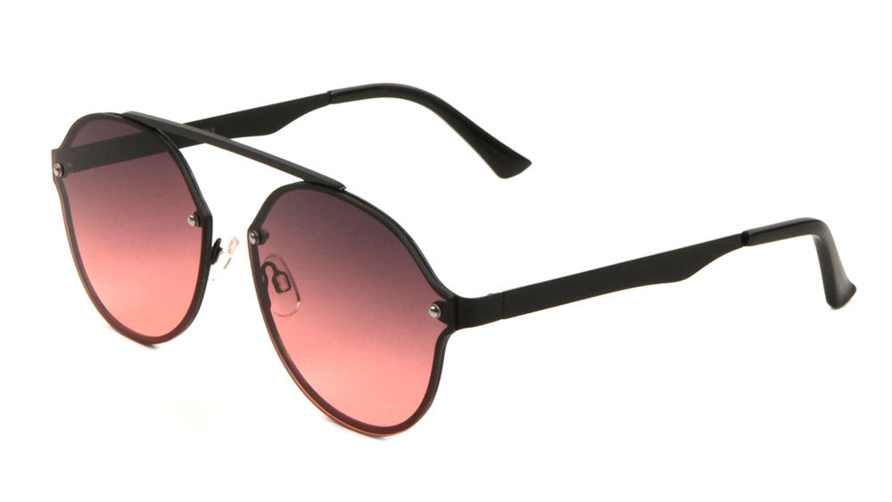 Rimless Bridgeless Oceanic Color Wholesale Bulk Sunglasses