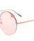 Rimless Round Color Lens Wholesale Bulk Sunglasses