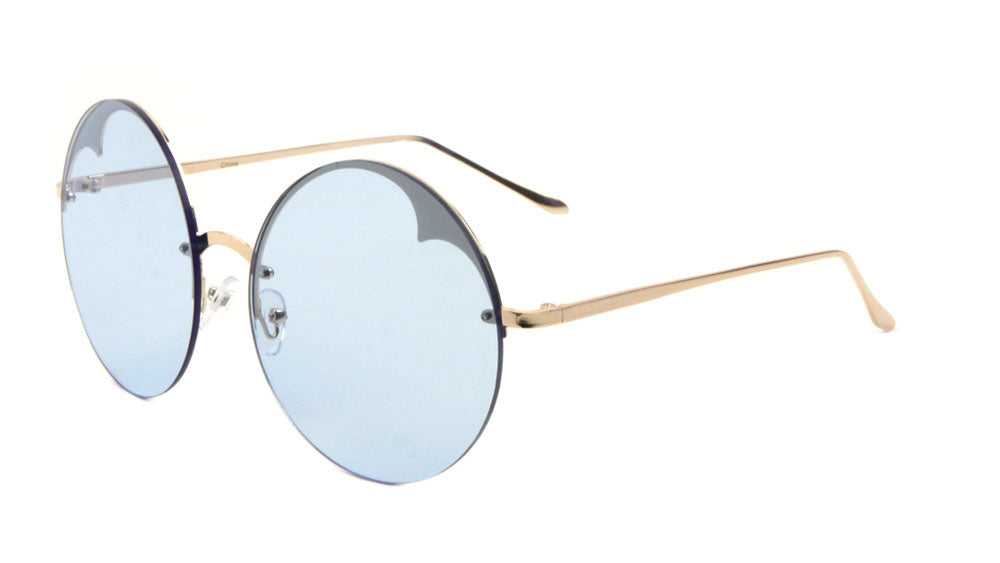 Rimless Round Color Lens Wholesale Bulk Sunglasses