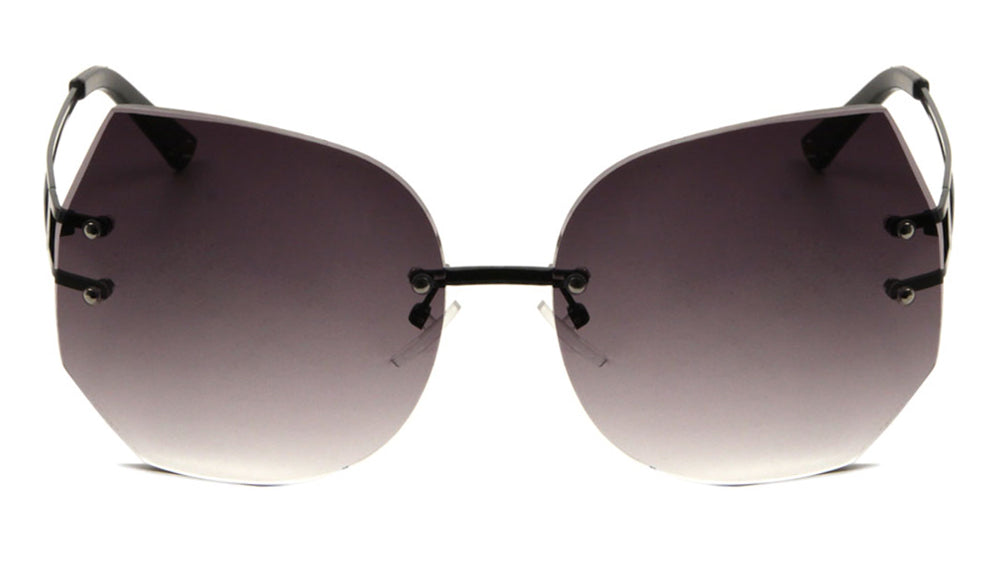 Rimless Butterfly Wholesale Bulk Sunglasses