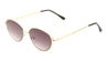 Thin Oval Oceanic Color Fashion Wholesale Sunglasses