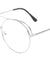 Rounded Metal Accent Aviators Clear Lens Wholesale Bulk Glasses