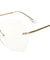 Rimless Butterfly Clear Lens Wholesale Bulk Glasses