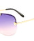 Rimless Solid One Piece Oceanic Color Wholesale Bulk Sunglasses