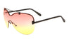 Rimless Solid One Piece Oceanic Color Wholesale Bulk Sunglasses
