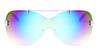 Rimless Solid One Piece Metal Top Bar Color Mirror Wholesale Bulk Sunglasses