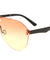 Rimless Solid One Piece Oceanic Color Aviators Bulk Sunglasses