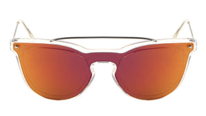 Retro Solid One Piece Color Mirror Wholesale Bulk Sunglasses