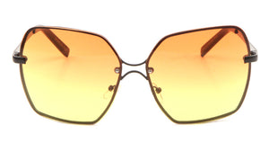 Rimless Oceanic Color Butterfly Wholesale Sunglasses