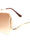 Rimless Butterfly Curved Temple Wholesale Bulk Sunglasses