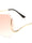 Rimless Butterfly Curved Temple Wholesale Bulk Sunglasses