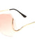 Rimless Butterfly Curved Temple Wholesale Bulk Sunglasses