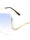 Rimless Butterfly Curved Temple Wholesale Bulk Sunglasses
