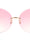 Rimless Butterfly Curved Temple Wholesale Bulk Sunglasses