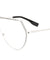 Angled One Piece Clear Lens Wholesale Glasses