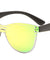 Rimless Solid One Piece Color Mirror Wholesale Sunglasses