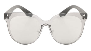 Rimless Solid One Piece Color Mirror Wholesale Bulk Sunglasses