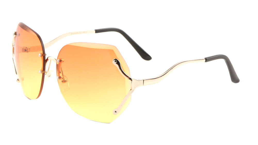 M10848 Beveled Butterfly Wholesale Sunglasses - Frontier Fashion, Inc.