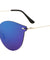 Rimless Solid One Piece Keyhole Nose Color Mirror Lens Bulk Sunglasses